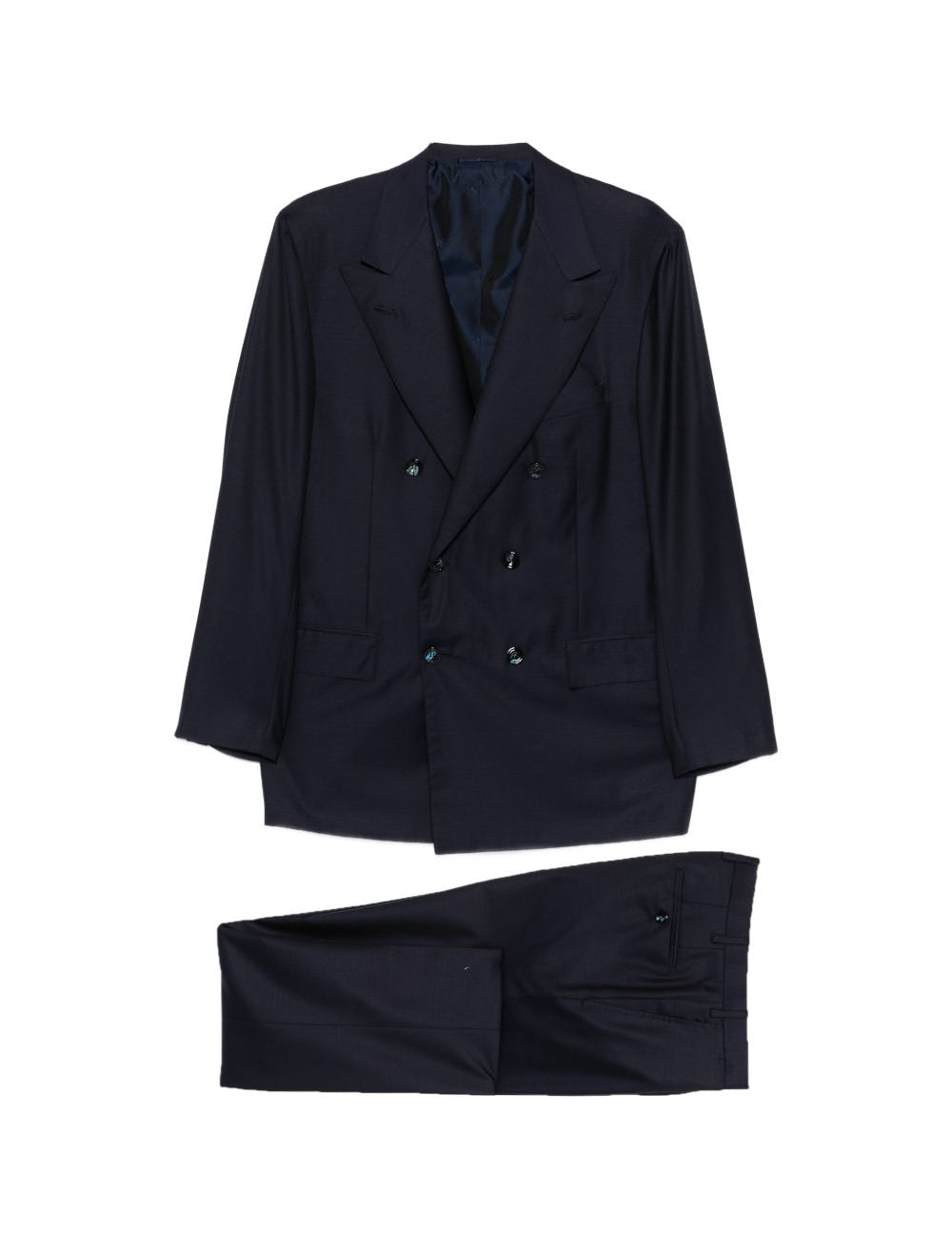 Completo doppiopetto in blu Kiton - uomo 
