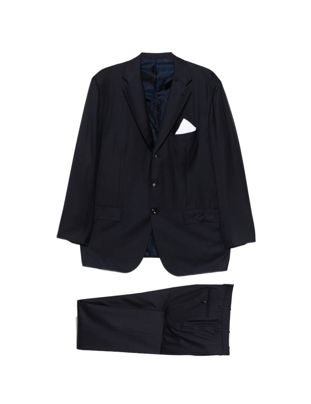 Completo monopetto in blu Kiton - uomo 