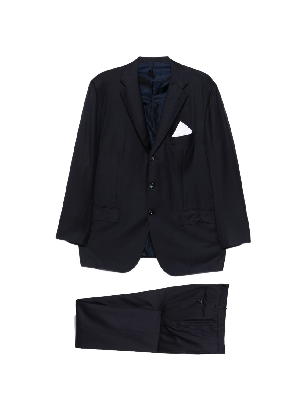 Completo monopetto in blu Kiton - uomo 