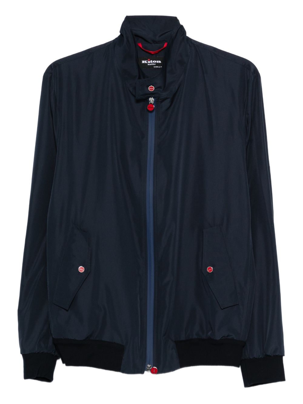 Giacca con zip in blu Kiton - uomo 
