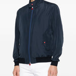 Giacca con zip in blu Kiton - uomo 
