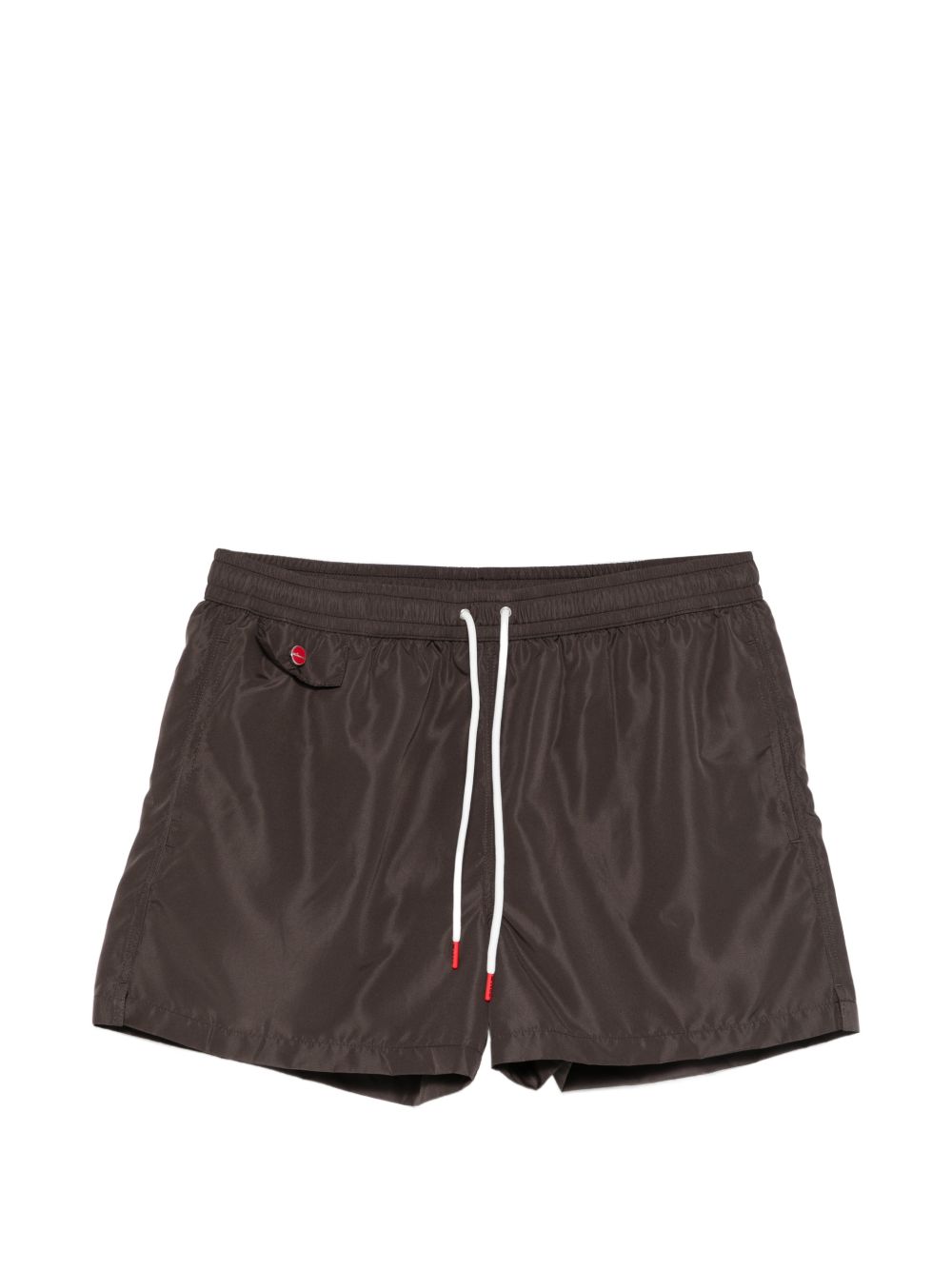 Pantaloncini da bagno con coulisse in marrone Kiton - uomo 