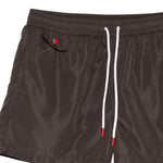 Pantaloncini da bagno con coulisse in marrone Kiton - uomo 