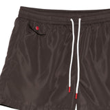 Pantaloncini da bagno con coulisse in marrone Kiton - uomo 