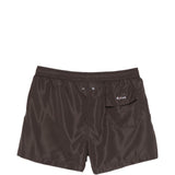 Pantaloncini da bagno con coulisse in marrone Kiton - uomo 