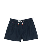 Pantaloncini da bagno con logo e toppa in blu Kiton - uomo 