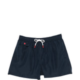 Pantaloncini da bagno con logo e toppa in blu Kiton - uomo 