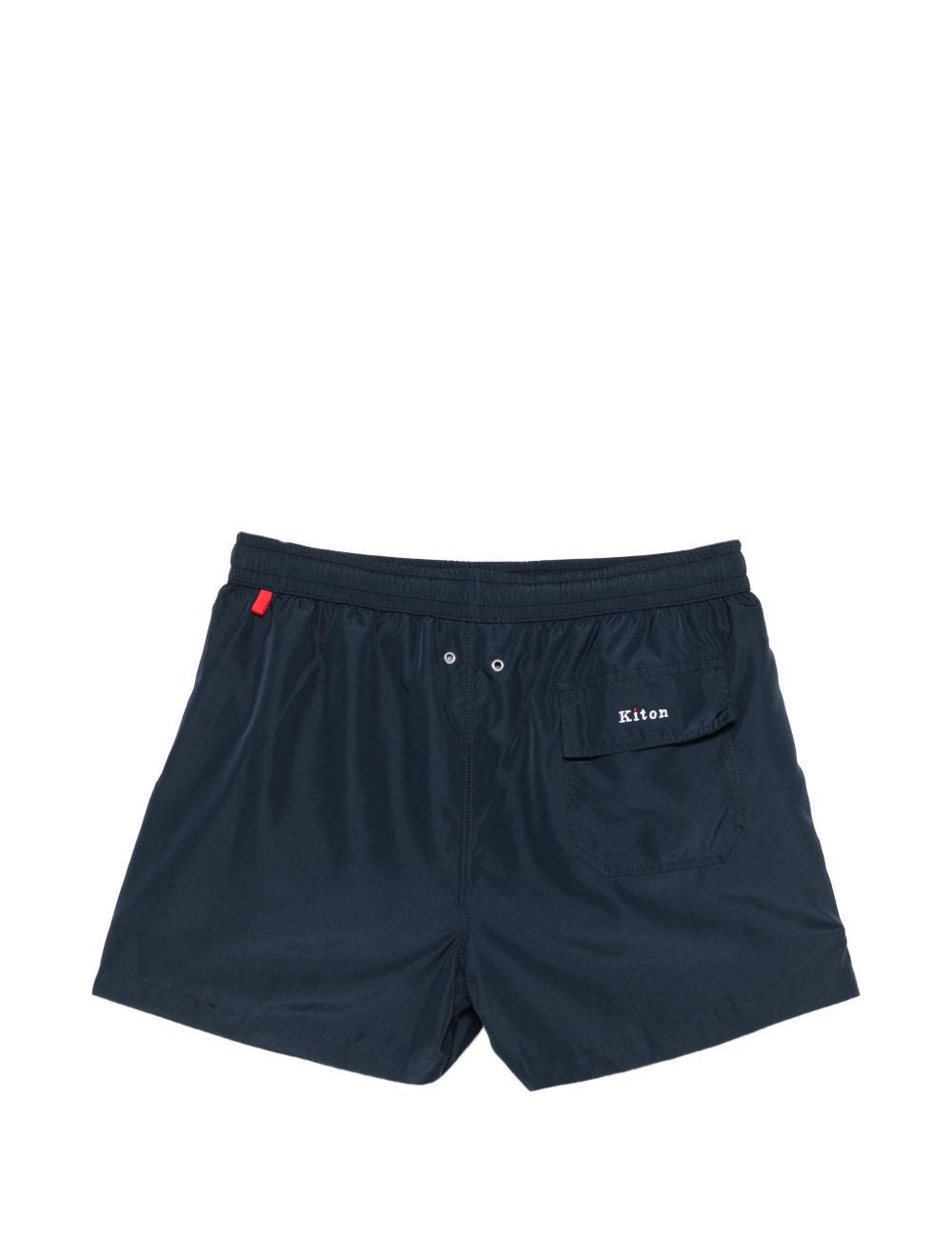 Pantaloncini da bagno con logo e toppa in blu Kiton - uomo 