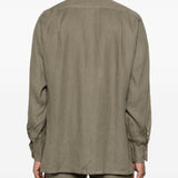 Camicia a maniche lunghe con tasche in verde Kiton - uomo 