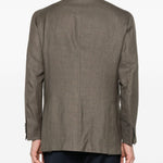 Blazer doppiopetto in verde Kiton - uomo 