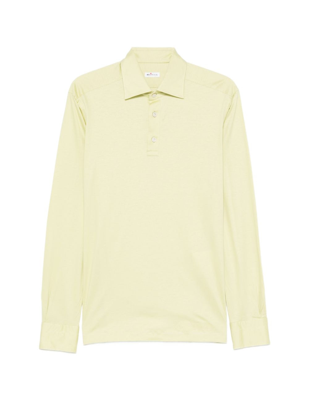 Polo a maniche lunghe Positano in verde Kiton - uomo 