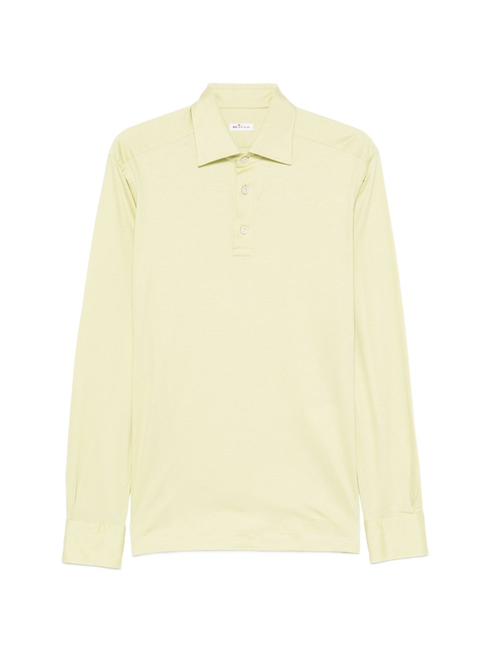 Polo a maniche lunghe Positano in verde Kiton - uomo 