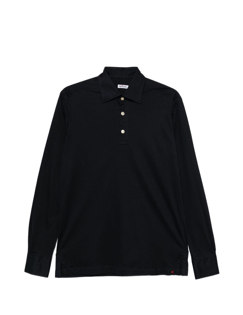 Polo a maniche lunghe Positano in nero Kiton - uomo 