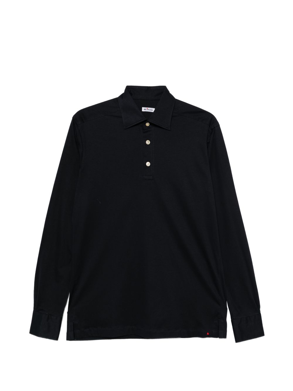 Polo a maniche lunghe Positano in nero Kiton - uomo 