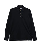 Polo a maniche lunghe Positano in nero Kiton - uomo 