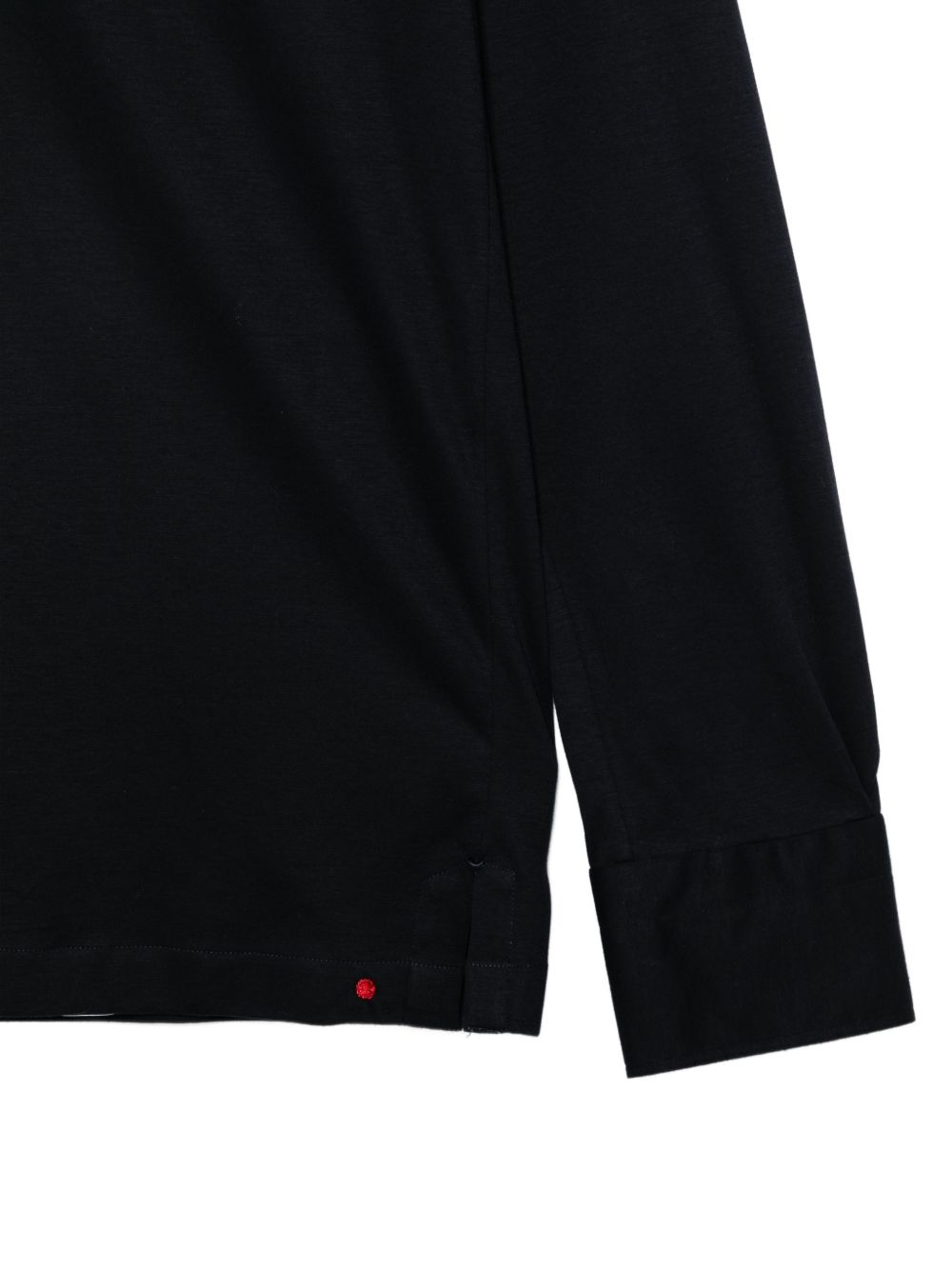 Polo a maniche lunghe Positano in nero Kiton - uomo 