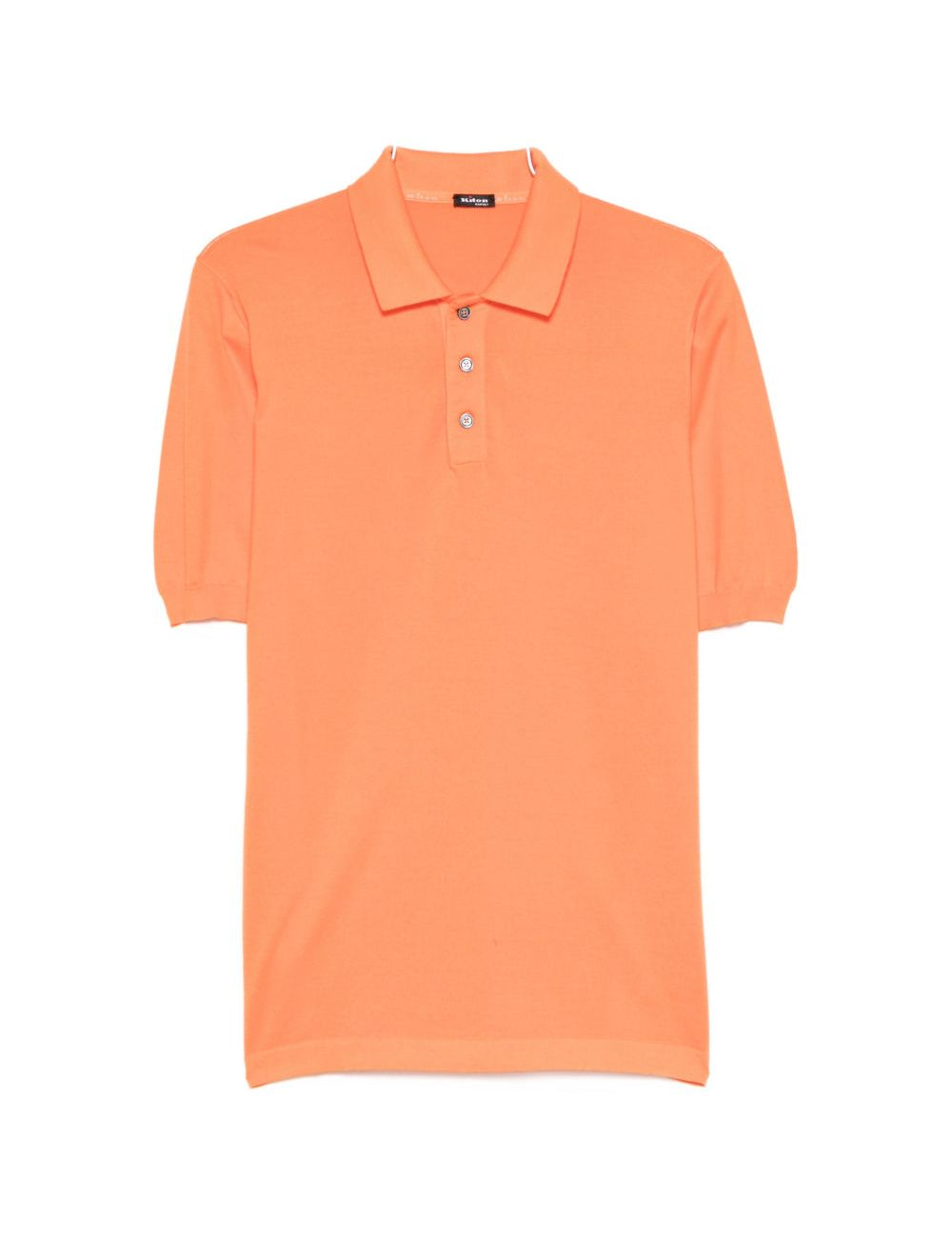 Polo con bottoni in arancione Kiton - uomo 