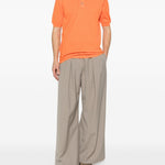 Polo con bottoni in arancione Kiton - uomo 