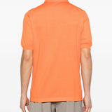 Polo con bottoni in arancione Kiton - uomo 