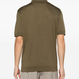 Polo con bottoni in verde Kiton - uomo 