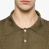 Polo con bottoni in verde Kiton - uomo 