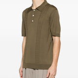 Polo con bottoni in verde Kiton - uomo 
