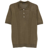 Polo con bottoni in verde Kiton - uomo 