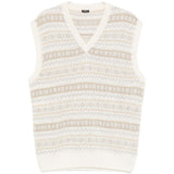 Gilet con fantasia scollo a v in multicolore Kiton - uomo 