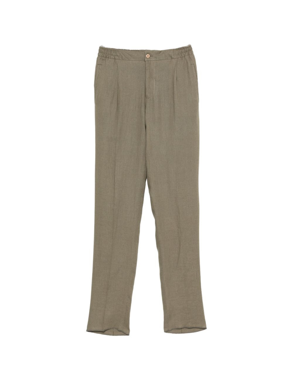 Pantaloni con pieghe in verde Kiton - uomo 