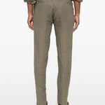 Pantaloni con pieghe in verde Kiton - uomo 