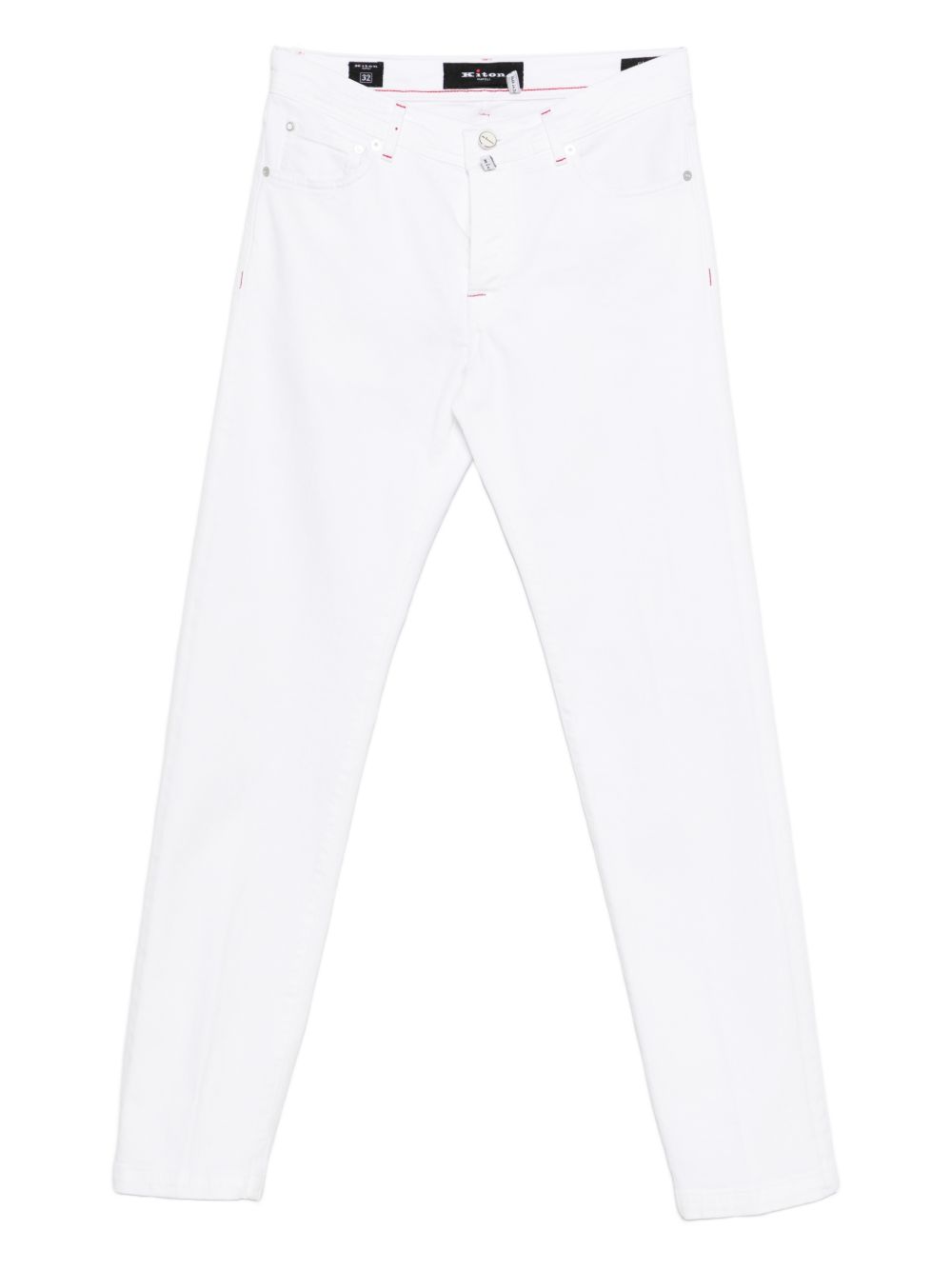 Jeans slim fit in bianco Kiton - uomo 
