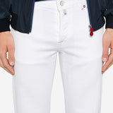 Jeans slim fit in bianco Kiton - uomo 