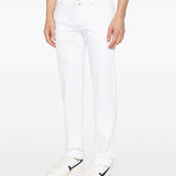 Jeans slim fit in bianco Kiton - uomo 