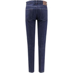 Jeans con passanti per cintura e bottoni in blu Kiton - uomo 