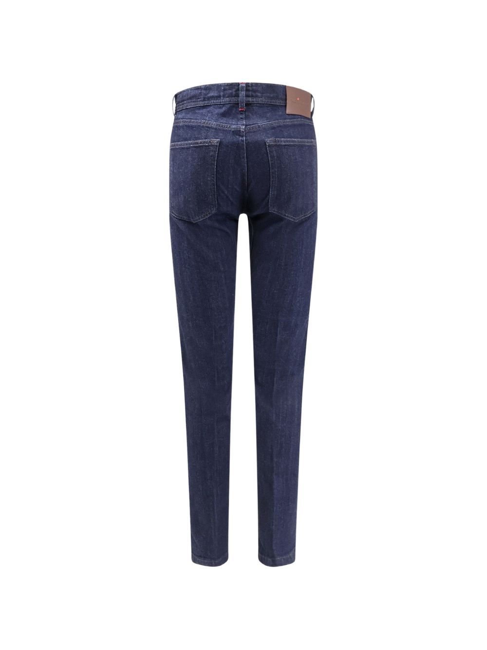 Jeans con passanti per cintura e bottoni in blu Kiton - uomo 