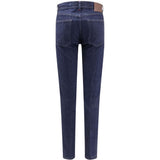 Jeans con passanti per cintura e bottoni in blu Kiton - uomo 