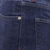 Jeans con passanti per cintura e bottoni in blu Kiton - uomo 