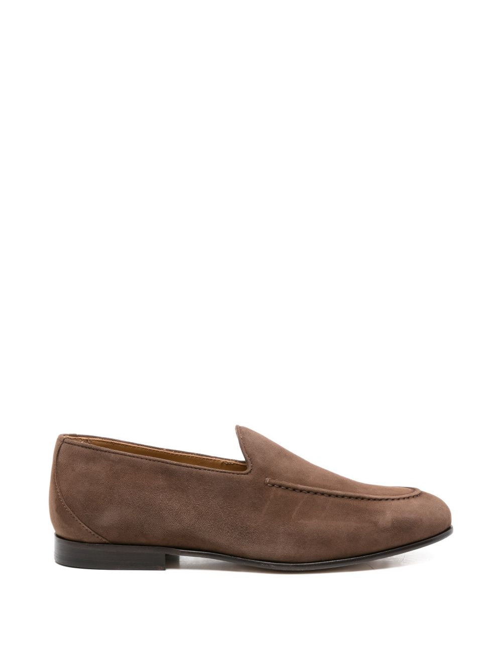 Mocassini in pelle scamosciata in marrone Kiton - uomo 