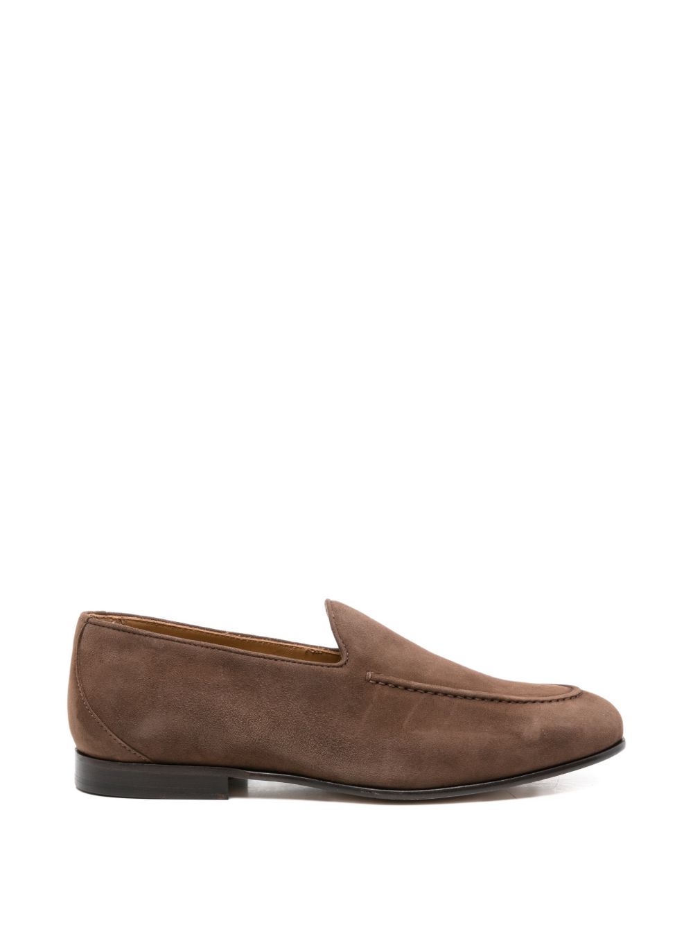 Mocassini in pelle scamosciata in marrone Kiton - uomo 