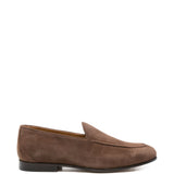 Mocassini in pelle scamosciata in marrone Kiton - uomo 
