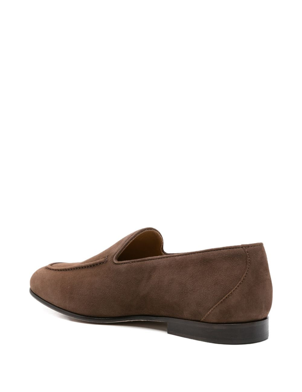 Mocassini in pelle scamosciata in marrone Kiton - uomo 