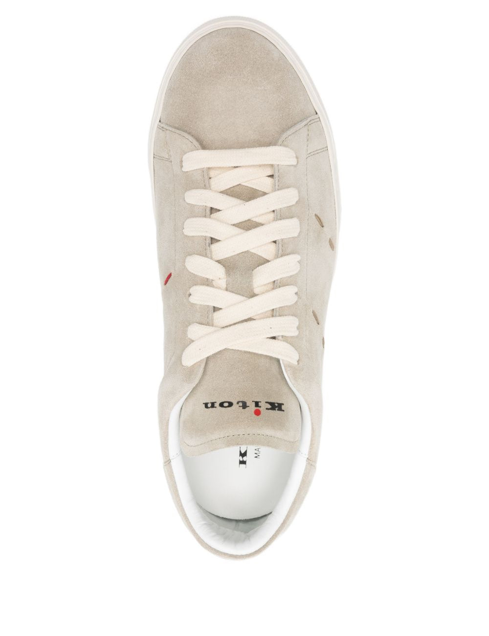 Sneakers basse con cuciture in beige Kiton - uomo 