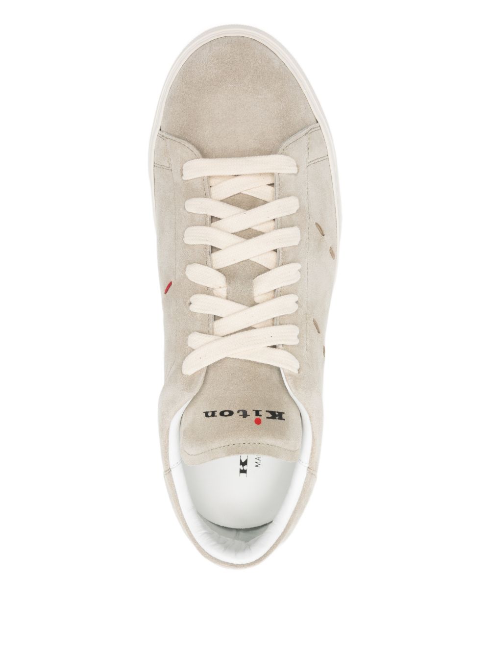 Sneakers basse con cuciture in beige Kiton - uomo 