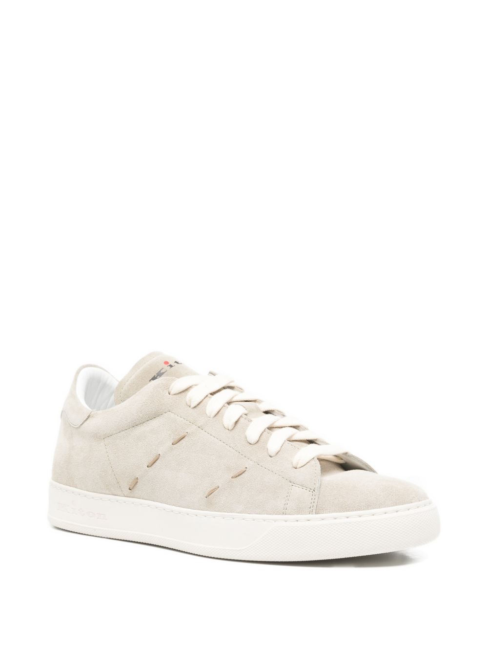 Sneakers basse con cuciture in beige Kiton - uomo 