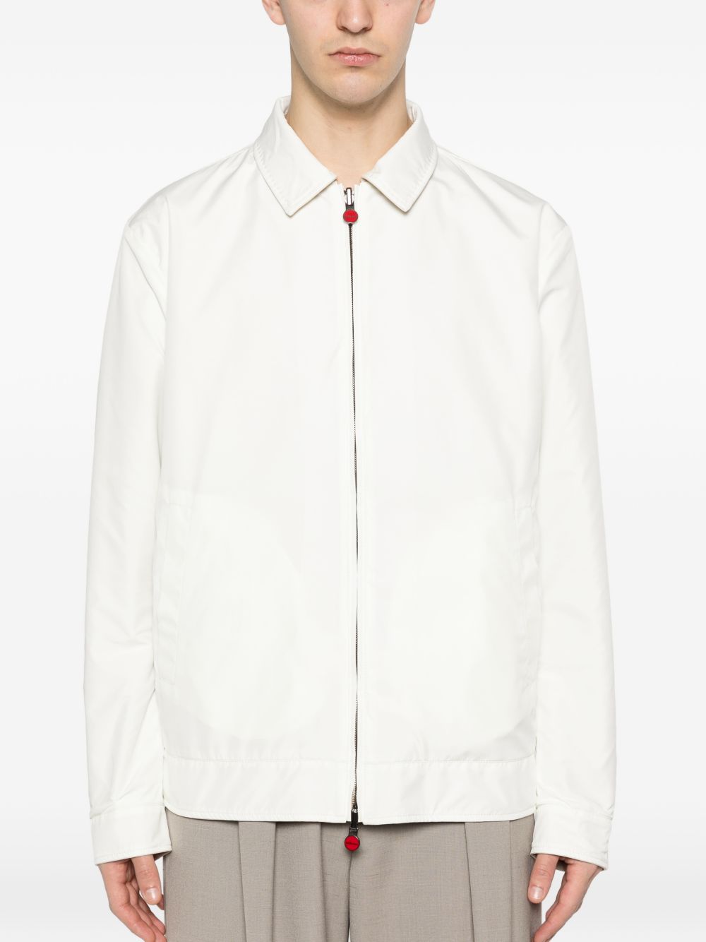 Giacca reversibile con zip in beige Kiton - uomo 
