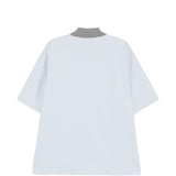 Polo con bottoni in azzurro e grigio Kolor - uomo 