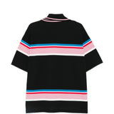 Polo a righe in nero Kolor - uomo 