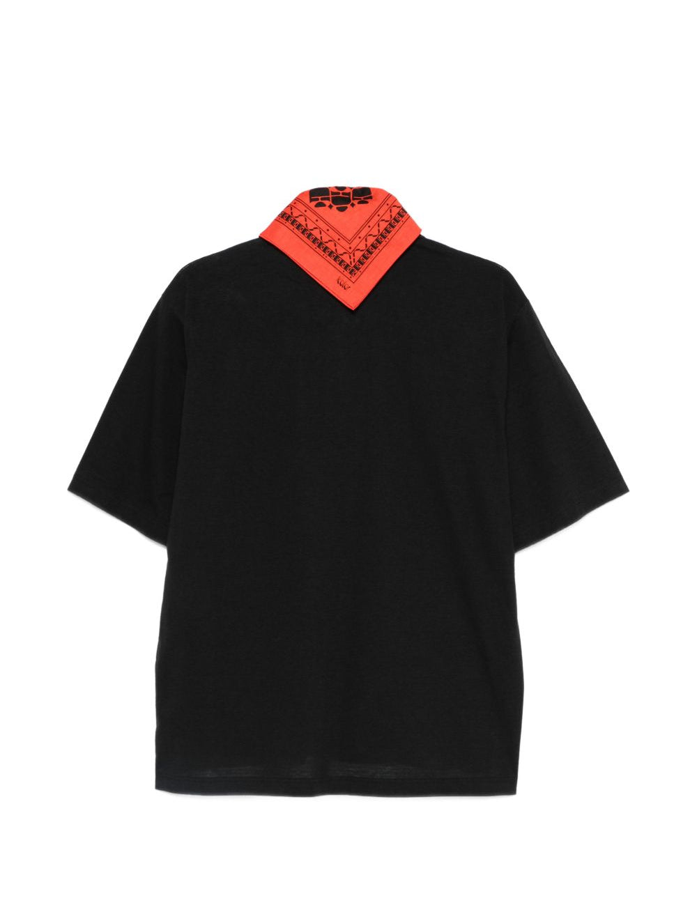 Polo con decorazione bandana in nero Kolor - uomo 