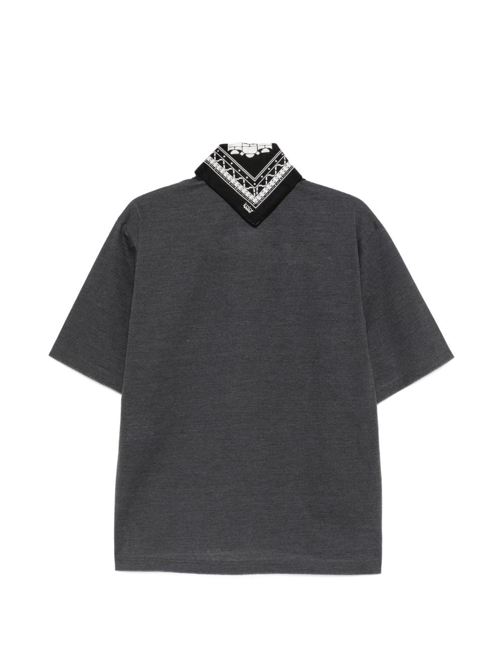 Polo con logo ricamato in grigio Kolor - uomo 