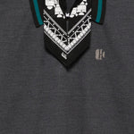 Polo con logo ricamato in grigio Kolor - uomo 